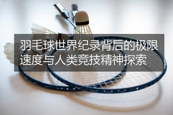 羽毛球世界纪录背后的极限速度与人类竞技精神探索